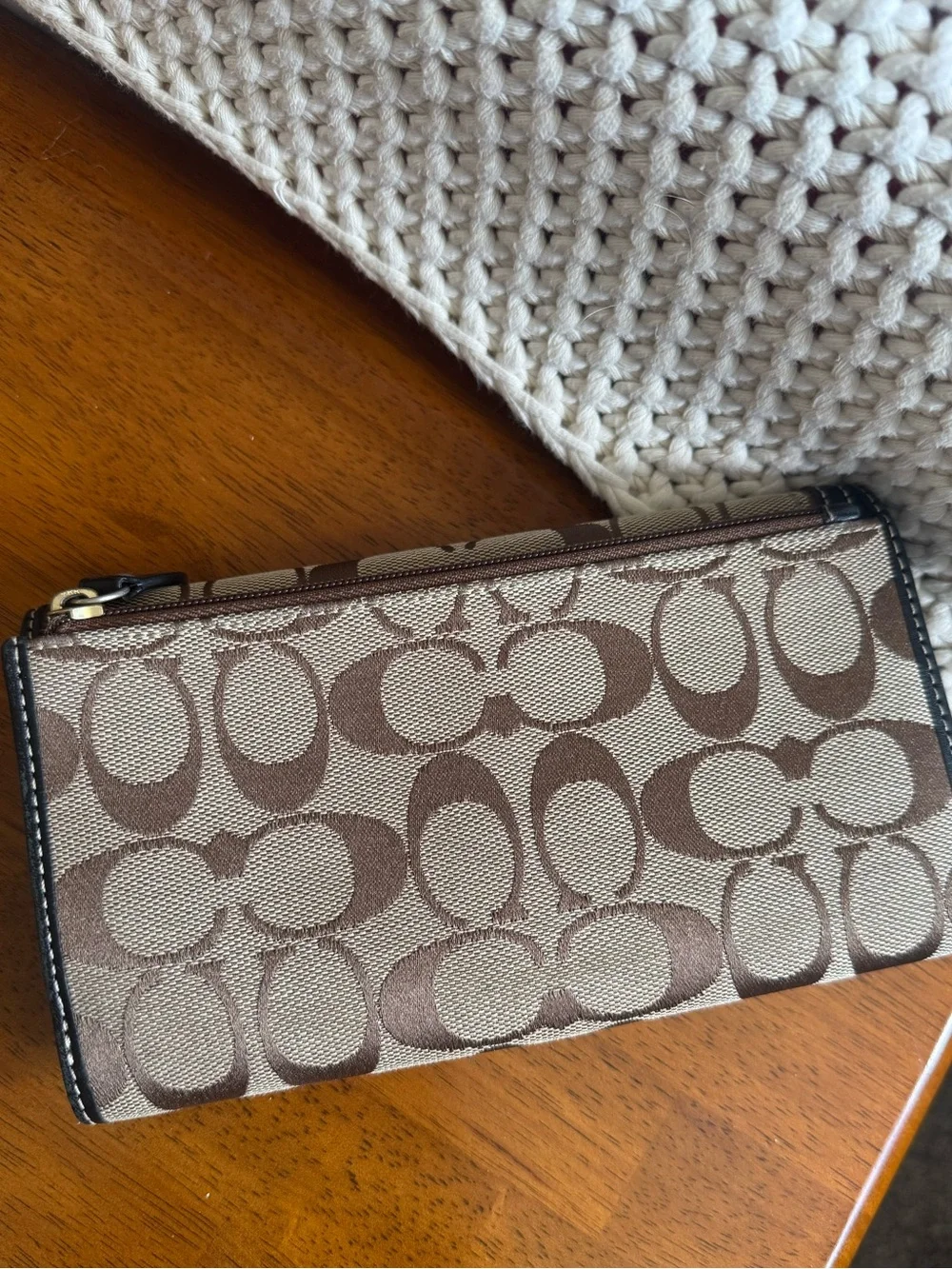 Vintage Coach Legacy Turn Lock Envelope Wallet